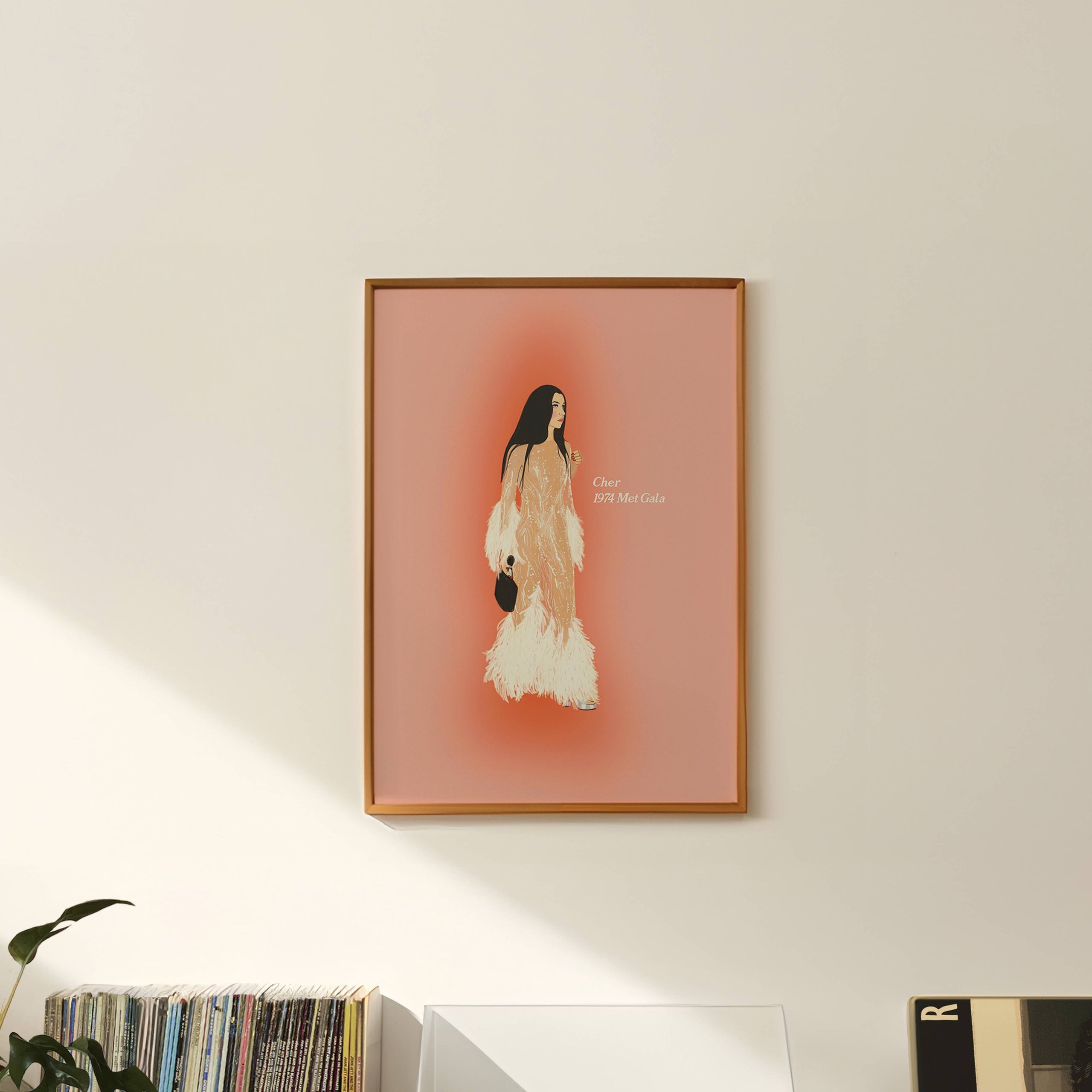 1974 Cher Met Gala Art Print | Electric Feels Studio